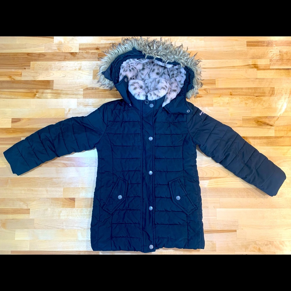 Abercrombie & Fitch Kids Black Puffer Coat